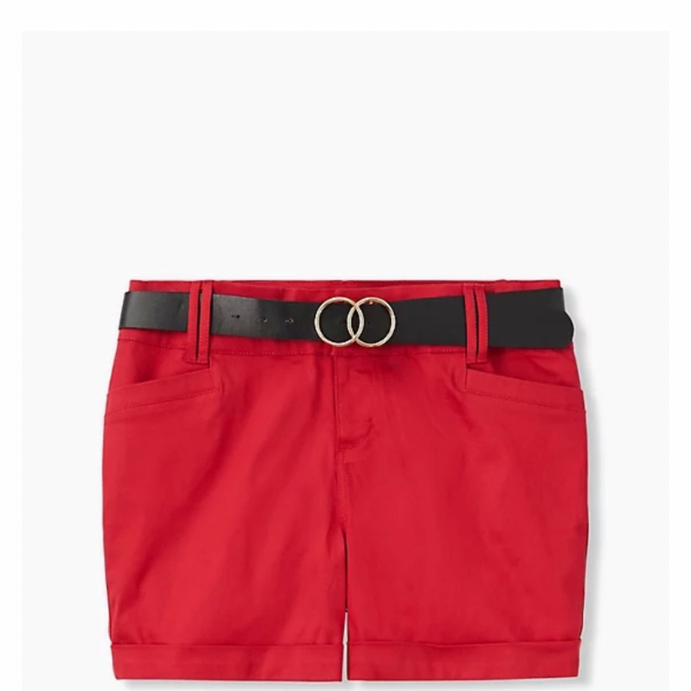 Torrid red sateen shorts